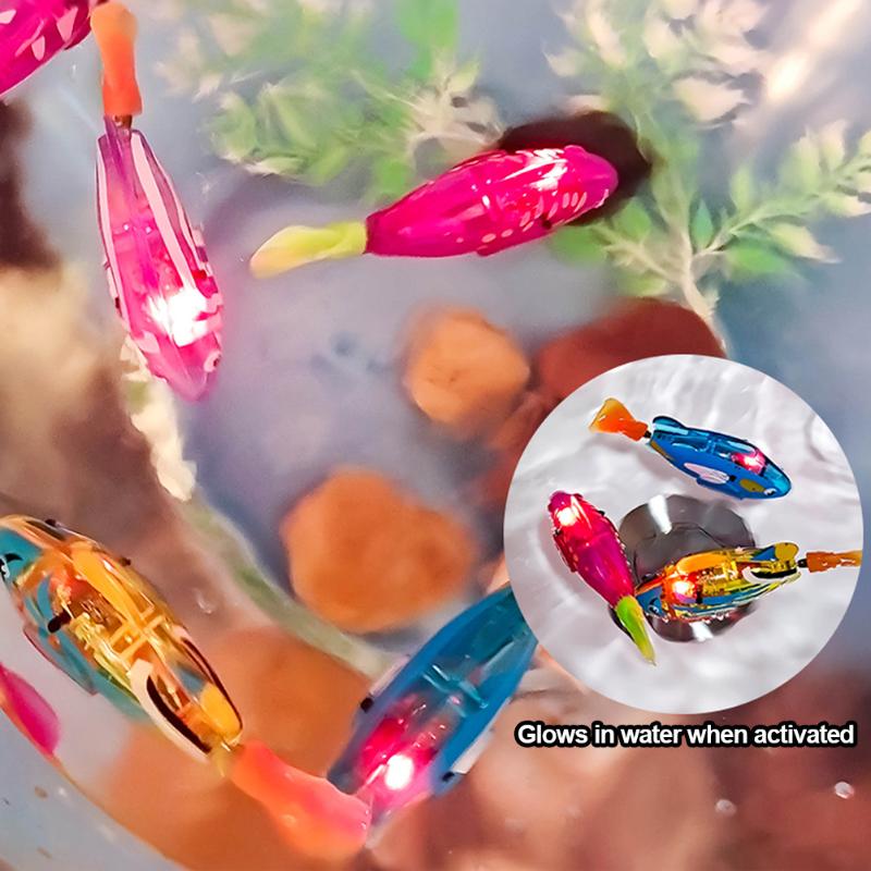 Интерактивная электрическая игрушка для кошек, водная игрушка для кошек для игр в помещении, плавательный робот, игрушка-рыба для кошек и собак со светодиодной подсветкой, игрушки для домашних животных