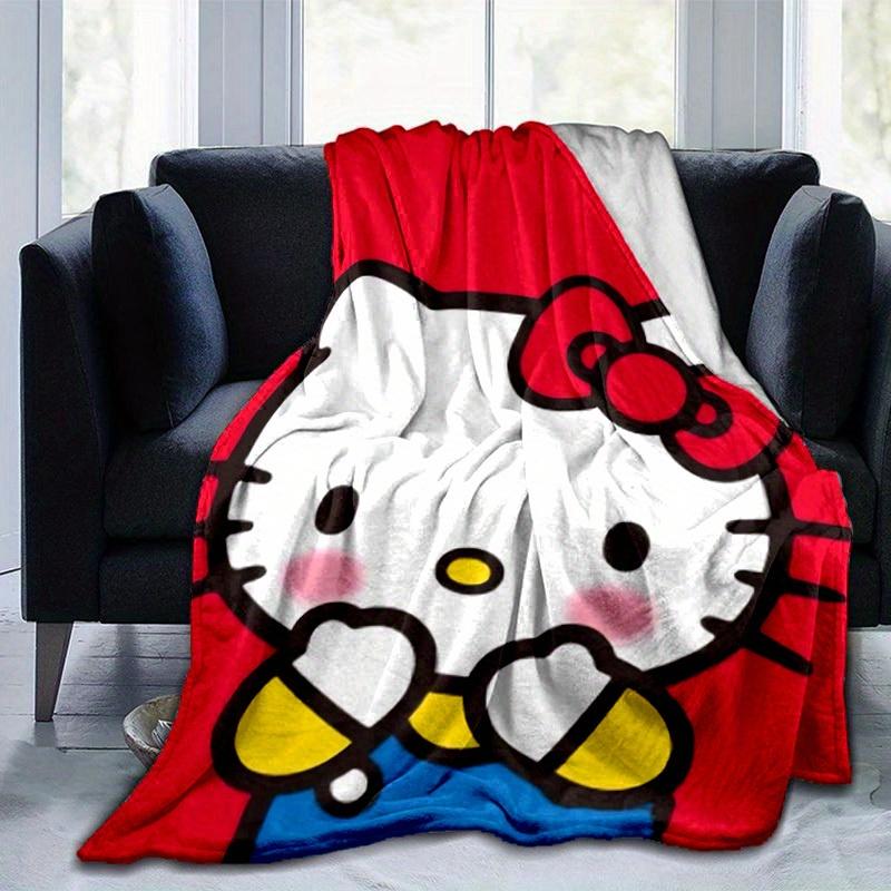1шт. Домашнее одеяло Hello Kitty - Офисное одеяло - Уличное одеяло - Идея для подарка - Подходит для всех сезоновz041708