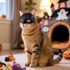 3 шт. Маска кошки на Хэллоуин Кошка Супергерой Косплей Одежда Костюм питомца на тему летучей мыши Аксессуары для маленьких и средних кошек