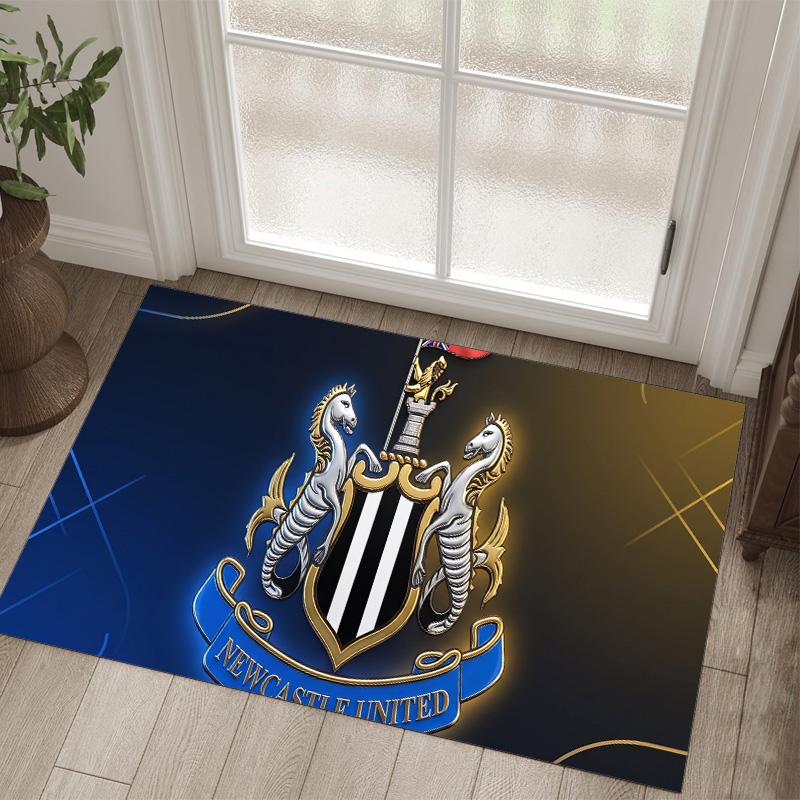 Футбольный дизайн Newcastle United Хрустальный бархатный ковер Уютный Не?Нескользящий ковер с принтом для спальни, гостиной, прихожей