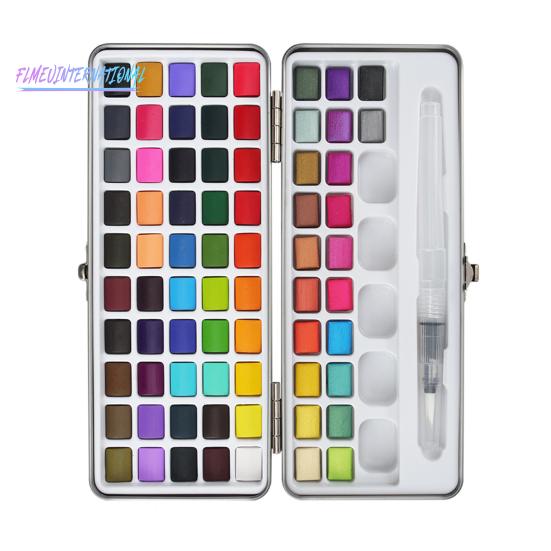 1 комплект, набор однотонных акварельных красок, однотонная концентрация, 50/72/90 цветов, DIY портативный художник, рисующий жизнь, набор твердых пигментов, школьные принадлежности