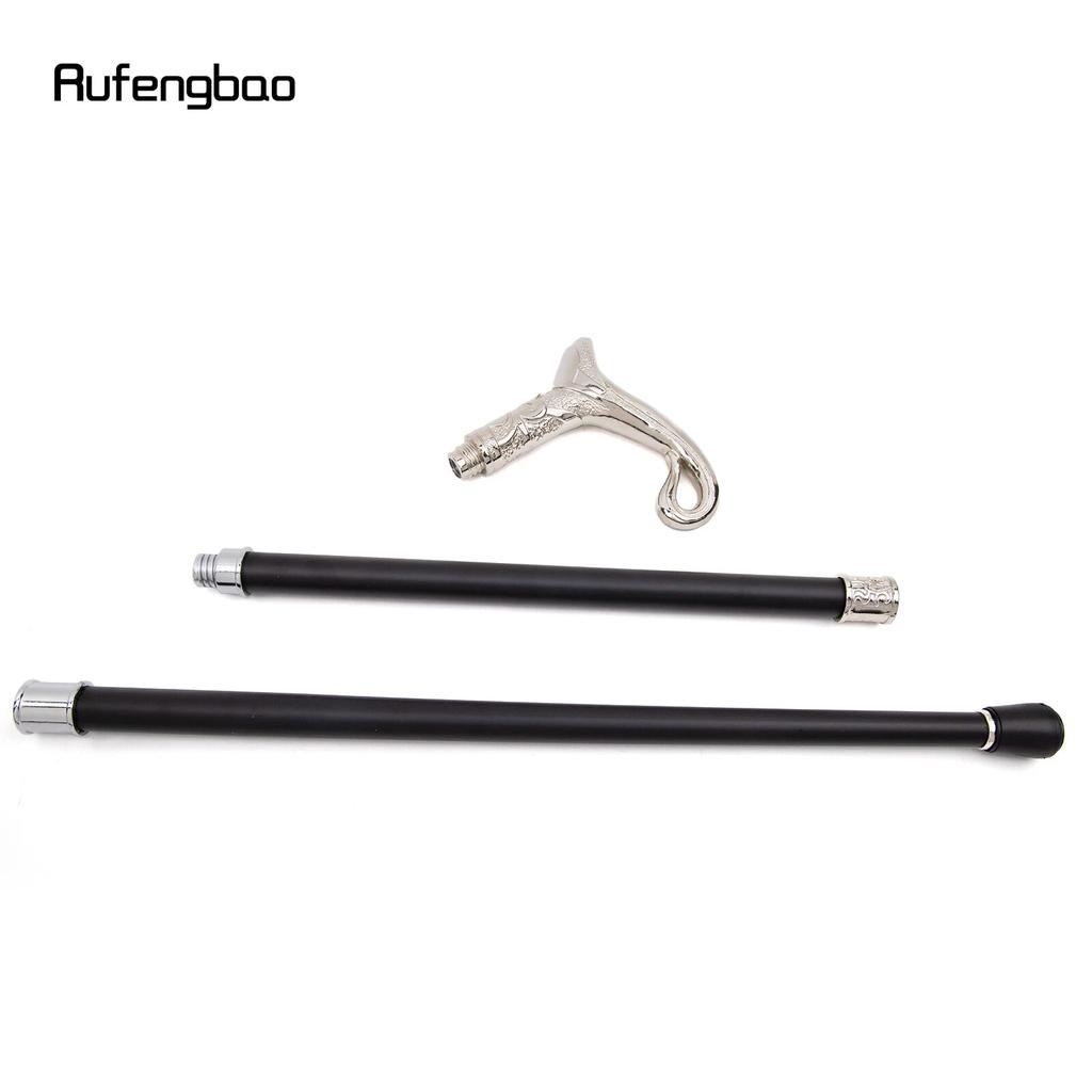 Белая роскошная кривая линия типа трость модная декоративная трость джентльмен элегантная ручка трости для косплея Crosier 93 см