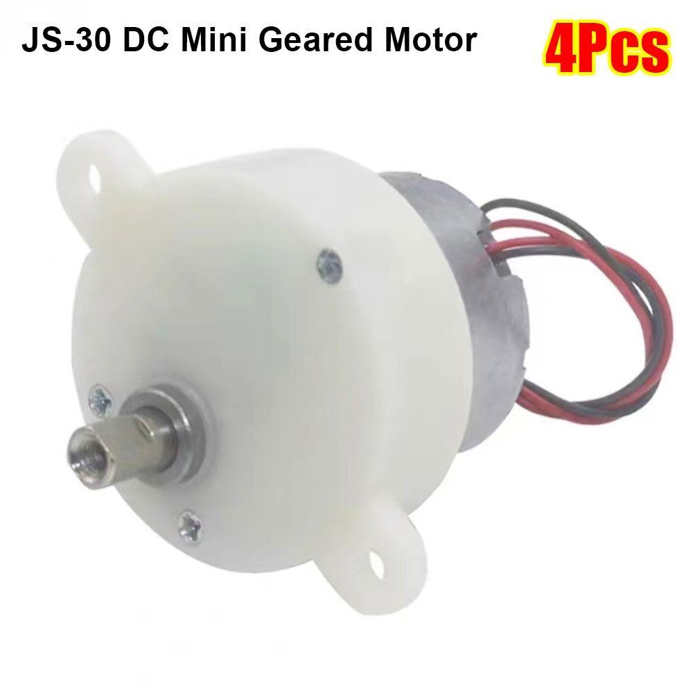 4Pcs 5-100RPM Micro Gear Motor Mini Electric Motor for Display Stand Stage Light Turntable