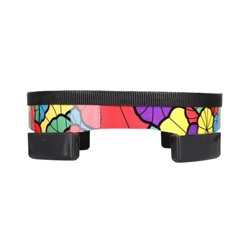 Ground Drum Sheepskin Applique Tambourine Kids Hand Drum Musical Sound Tool Percussion Instrument for School Bands