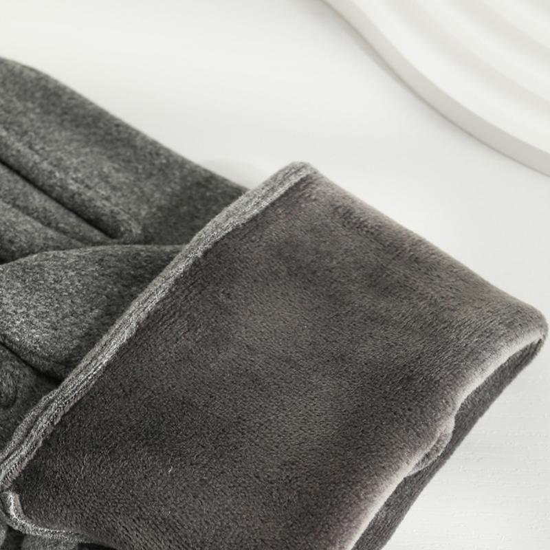 Женские перчатки с толстым бархатом для сенсорных экранов, зимние перчатки с двумя пальцами для занятий спортом на открытом воздухе, велоспорта, теплые и модные перчатки