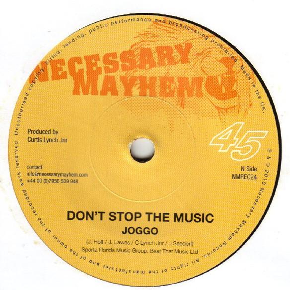 7-дюймовая пластинка JOGGO MR WILLIAMZ Dont Stop The Music Babylon In H NMREC24 Necessary Mayhe 2010 UK Reggae Ska Dub Б/у