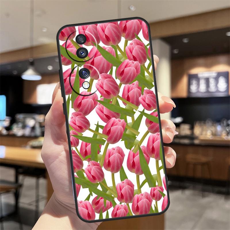 Цветы Тюльпаны Весенний Чехол Для Honor Magic 5 6 7 8 Pro Honor 200 400 50 70 90 Lite X8b X8c X9b X9c X9d Win RT Чехол