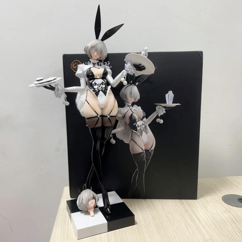 Новинки 46 см NieR: Автоматы ЙоРха 2B A2 2 b Кролик версия Девушка фигурка ПВХ Игровая статуя Аниме модель Действие Взрослая кукла игрушки подарки