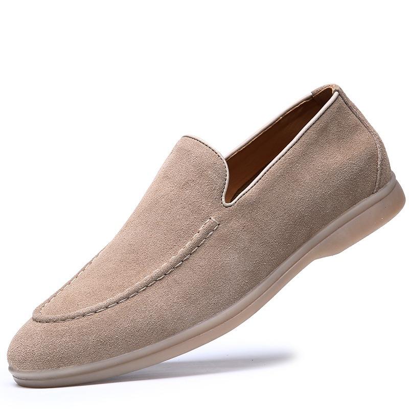 Ретро британский мех поворачивающийся на одну педаль мужской деловой дышащий чехол для ног повседневные мягкие ленивые туфли