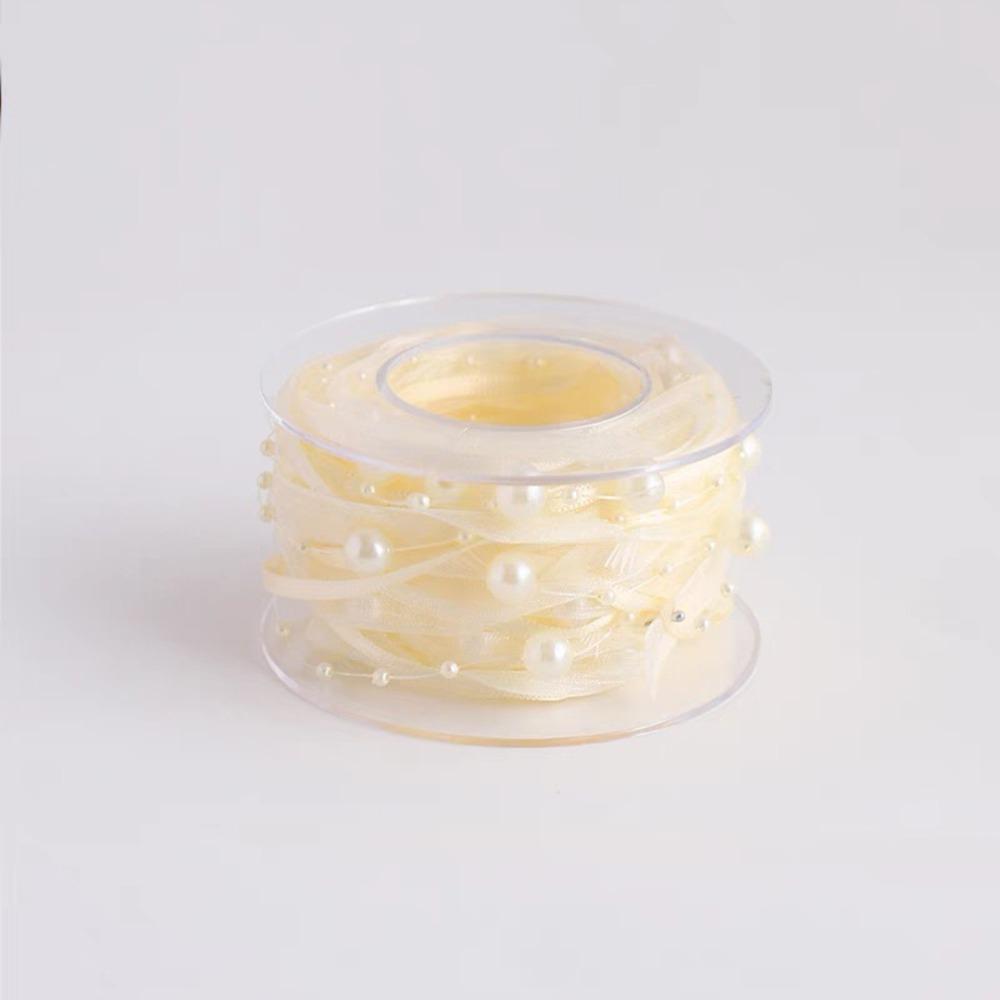 Лента из бисера и жемчуга 1 рулон 4,5 м Лента для упаковки цветов Новая пряжа для бисера