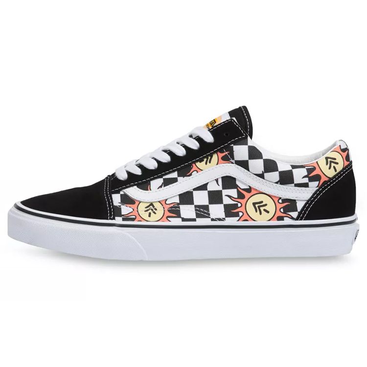 Parks Project X Vans Old Skool Capsule Collection - Checkerboard Unisex Sneakers Black True-White VN0A7Q2J6R6