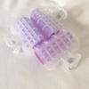 3pcs/lot 2 Size Hair Rollers Purple Portable Plastic Shaping Fixing DIY Styling Roller Roll Curler Beauty Tool for Woman
