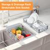 Adjustable Dish Organizer Stainless Steel Dish Washing Shelf Functional Dish Drying Rack  Fruits