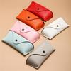 Durable PU Leather Glasses Case Sunglasses Solid Color Pouch Bag Eyewear Box Lightweight Convenient Protable