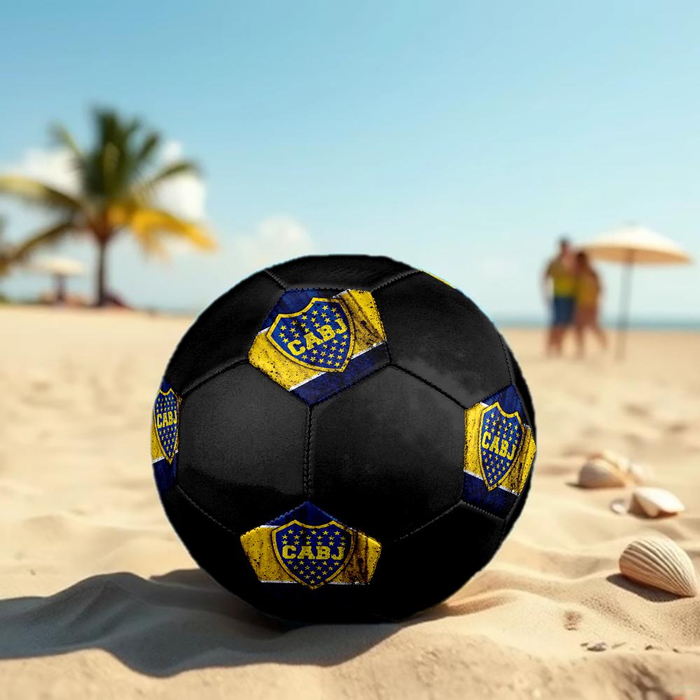 Футбольный мяч Boca Juniors, разноцветный, подходит для всех возрастов, машинная строчка, материал ПВХ, соревновательного уровня, прочный и с высоким отскоком