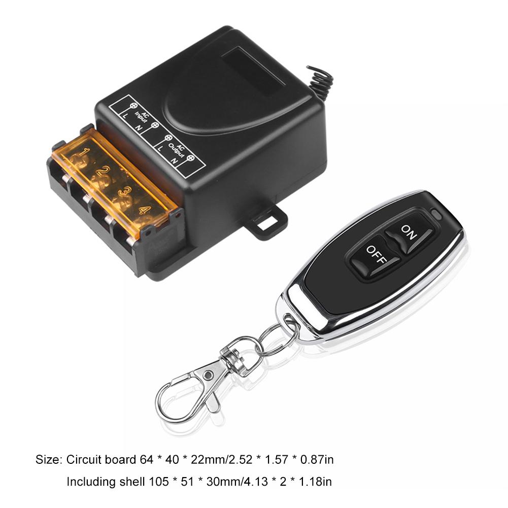 Высокоточное беспроводное реле управления 60 В-280 В реле RF Switch 4 рабочих режима 433 МГц 50 м релейный приемник для бытовой техники