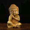 Wood Carving Buddha Statue of Tathagata Cultural and Handicraft Ornaments Wooden Carving Gift Home Desktop Decorations