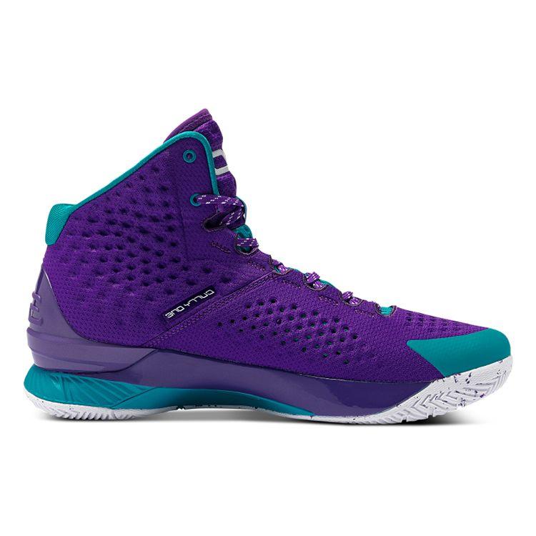 Under Armour Curry 1 Retro Father To Son 2022 Men Sneakers Purple Pride Bold-Aqua 3026075-500