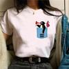 2026 Funny Pingu Print Womens TShirt Unique Casual Cute Street ShortSleeve TShirt Breathable Womens Top Kawaii Clothing