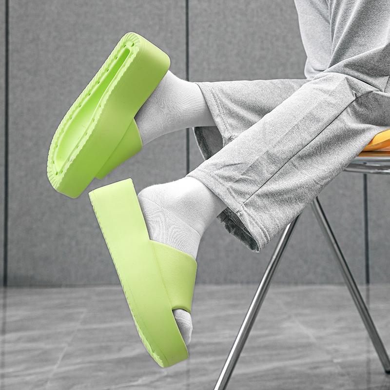 Женские пляжные шлепанцы EVA Толстая подошва 6 см Мягкие Удобные Противоскользящие Устойчивые к запаху Домашняя обувь Уличные сандалии EVA Облако