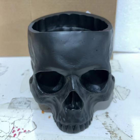 Подсвечник в виде плачущего черепа на Хэллоуин, готическая фигурка из смолы в виде плачущего черепа, подставка для свечей