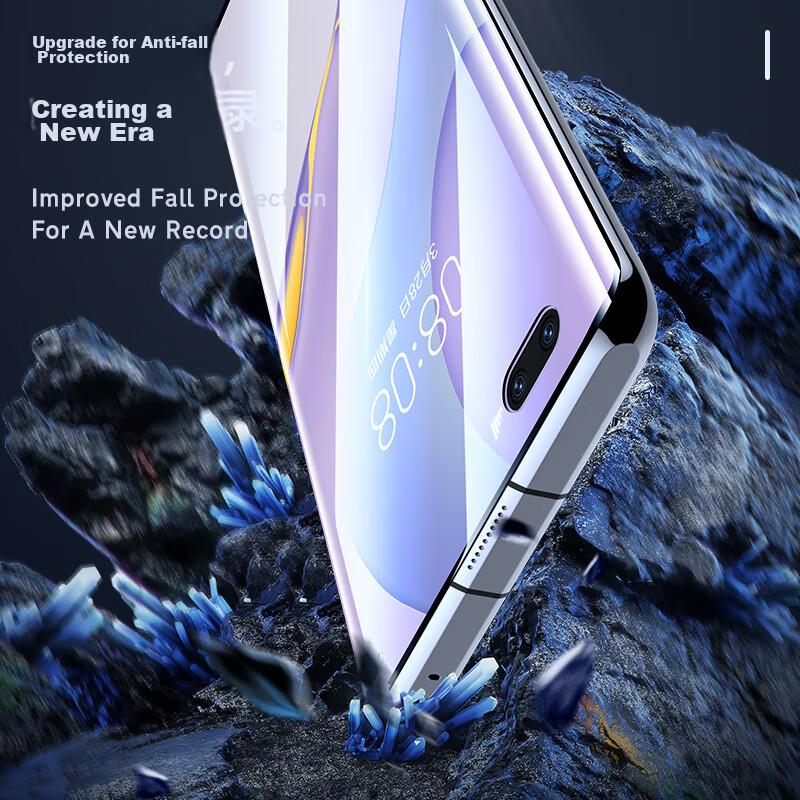 Nanomaterial Full Screen 2 Pieces Hydrogel Film for Huawei Nova 7 Pro, Honor 30 Pro/+ Soft Screen Protector, Non-Tempered High-Definition JM651