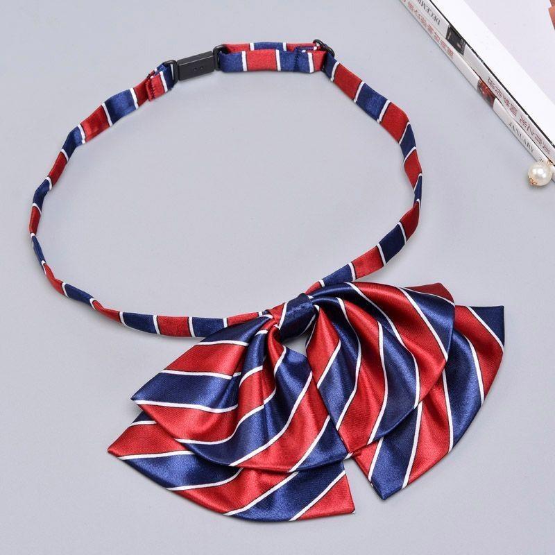 Деловой наряд Двухслойная бабочка для женщин из полиэстера с застежкой на пуговицах