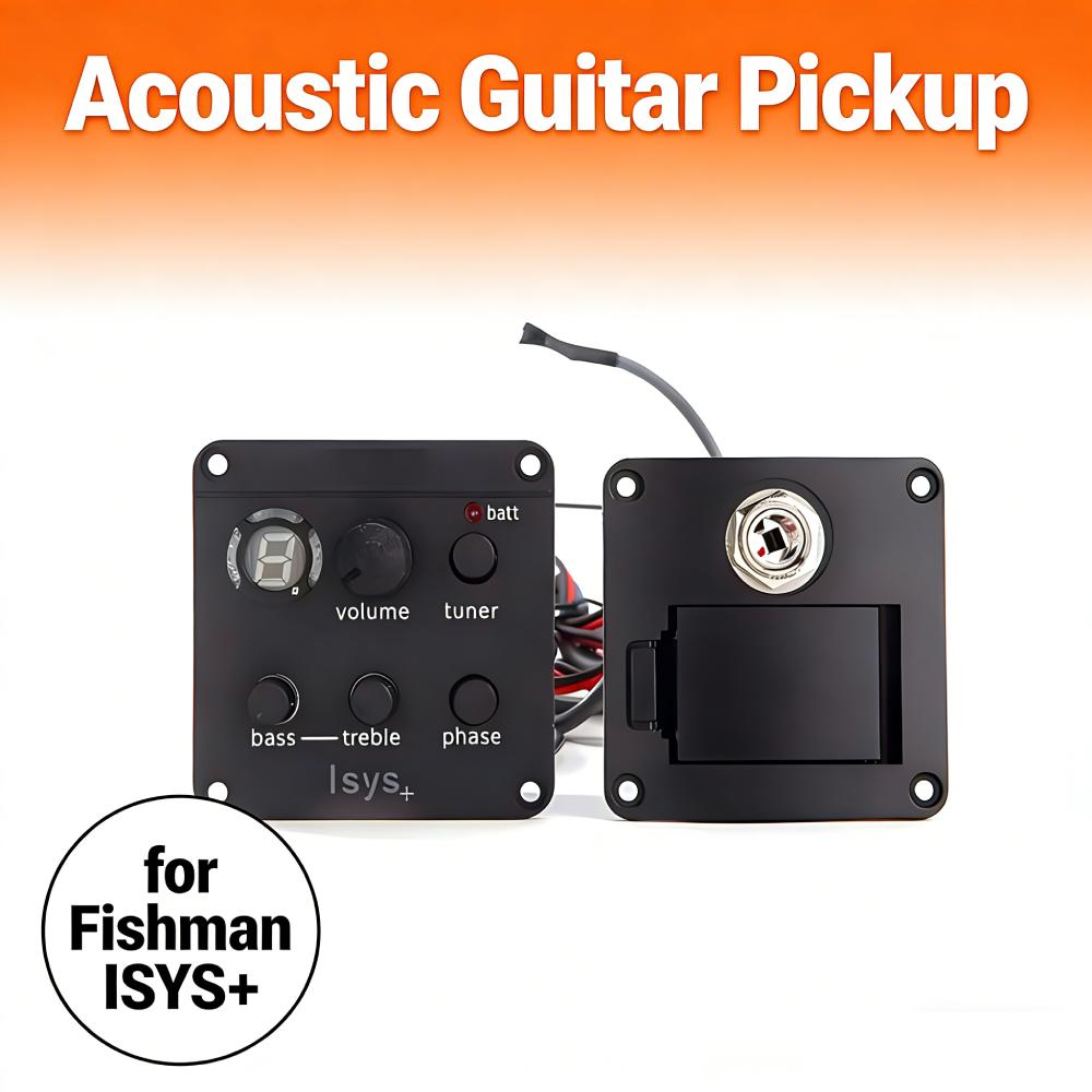 Звукосниматель для акустической гитары с микрофоном, темброблок, классическая акустическая гитара, эквалайзер, тюнер, пьезо-звукосниматель, эквалайзер для Fishman ISYS+, аксессуары