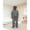 Europe Cross-Border Solid Raglan Sleeve Casual Couple Hoodie & Wide Leg Pants Set