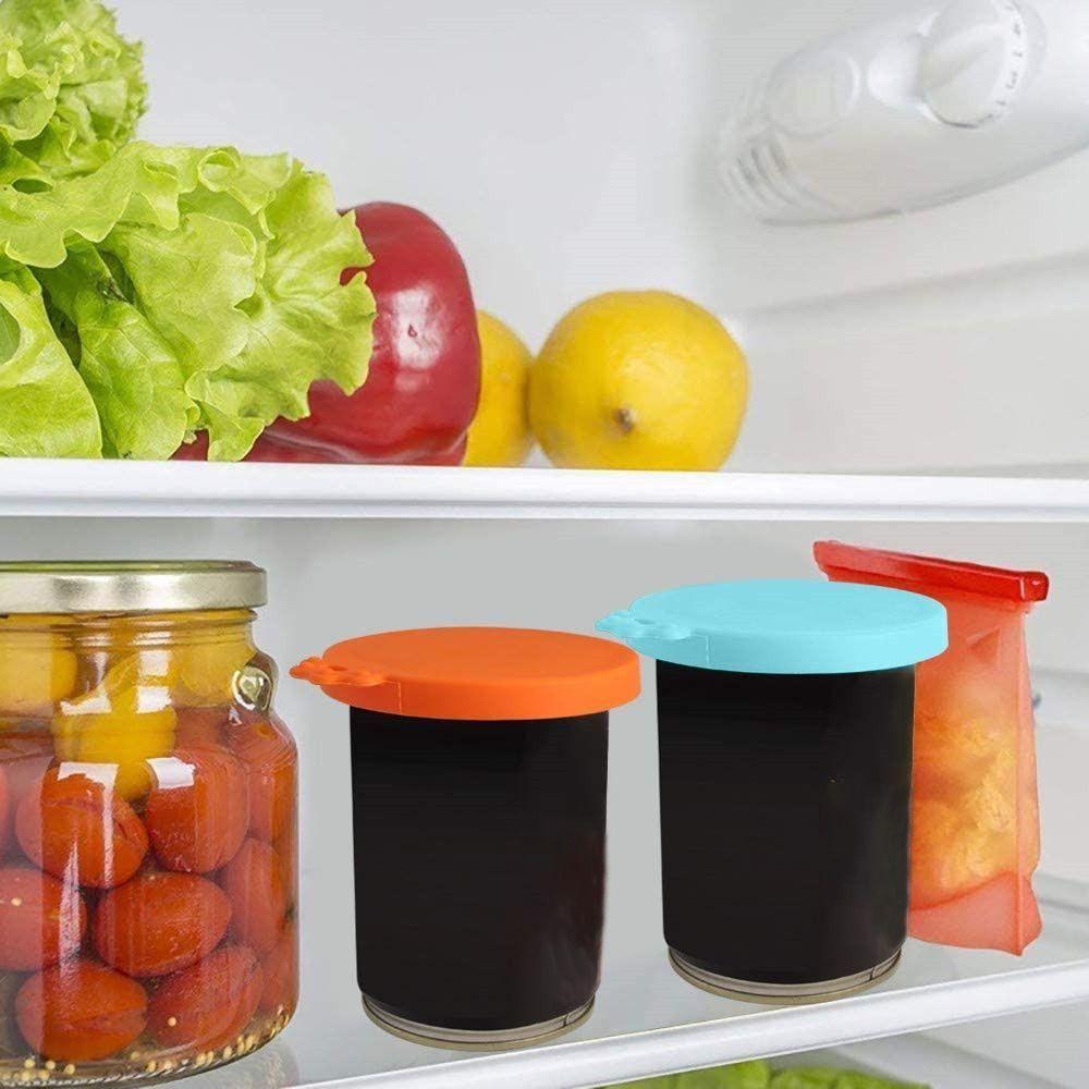 Food Storage Cans Cap Pet Supplies Silicone Can Lid Pet Can Covers Fresh-keeping Lid Food Tin Cover