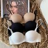 Women's Seamless Bra Soft Underwear Push-Up Bra 1/2 Cup Bra Comfortable Invisible Wireless Simple Sexy Underwear