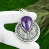 Friendship Day Deal Sterling Silver Pear Star Amethyst Stone New Pendant Jewelry