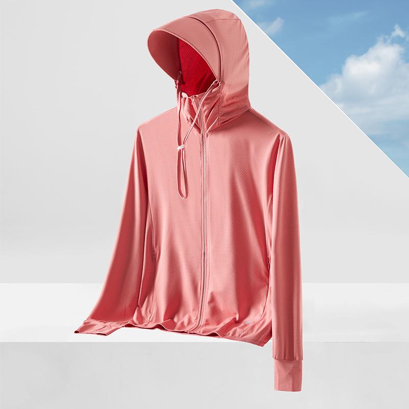 UPF50+ Ice Silk Sun Protection Jacket with Detachable Hood - Breathable Anti-UV Outerwear for Men and Women