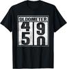 50th Birthday Funny Gift Men Women Oldometer 49-50 Shirt Gift Unisex T-Shirt