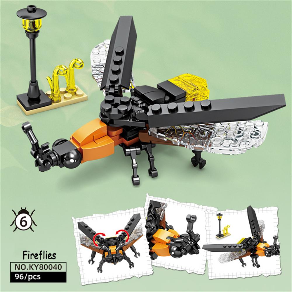 Строительные блоки серии Mantis Insect, реалистичные формы насекомых, простая сборка, идеально подходит для детей, подарок, украшение рабочего стола