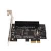 PCIe 2.0 SATA Card 2 Ports 40pin Interface 6.0 Gbps 3.0 Gbps 1.5 Gbps SSD PCI E To SATA Expansion