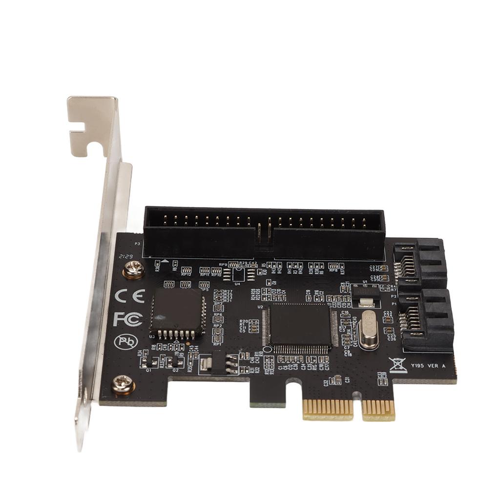 PCIe 2.0 SATA Card 2 Ports 40pin Interface 6.0 Gbps 3.0 Gbps 1.5 Gbps SSD PCI E To SATA Expansion