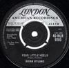 7inch Record BRIAN HYLAND - Four Little Heels 45HLR9203 London Records, 1960 UK Rock Used