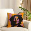 Singer BBob MMarley Cushion Cover Reversible Plush Pillow Cover Soft Fluffy Home Decor for Sofa Bedroom