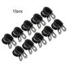 10pcs Stainless Steel Rubber Lined P Hose Pipe Clamps Cable Mounting Clips Wire