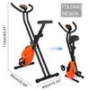 Оранжевый+Черный Складной Кардио Велотренажер для Дома Светодиодный Дисплей Динамический Велосипед Велотренажер Спиннинг Велосипед Тренажерное Оборудование 40*65*110см