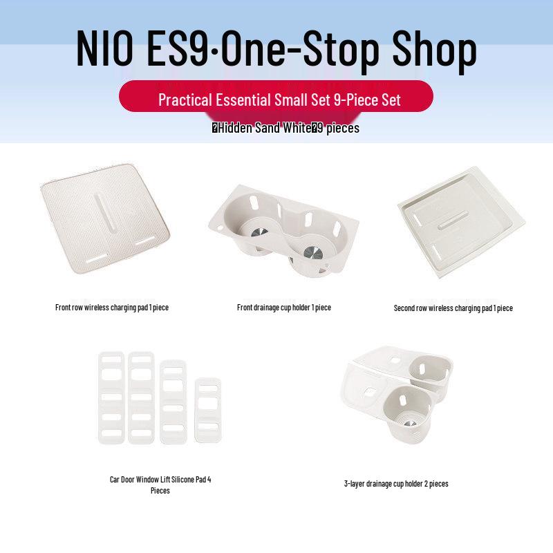 NIO ES9 Center Console Silicone Protective Pad & Interior Accessories Set