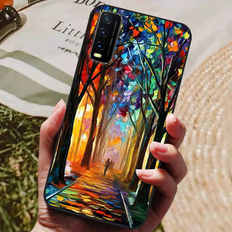 Чехол для Vivo Y11S Силиконовый Мягкий ТПУ Чехол для Телефона Для Vivo Y12s V2027 Чехол Мультяшный Чехол Защитный Бампер Для Vivo V2032 Y11s