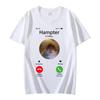 Summer Round Neck Printed Loose and Fashionable Pure Cotton Short Sleeved T-Shirts Men’s