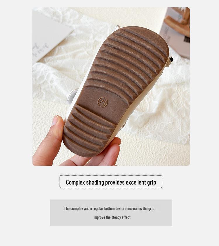 Стильные кожаные лоферы для девочек с мягкой подошвой - Весенне-осенние туфли принцессы, корейский стиль, обувь для первых шагов