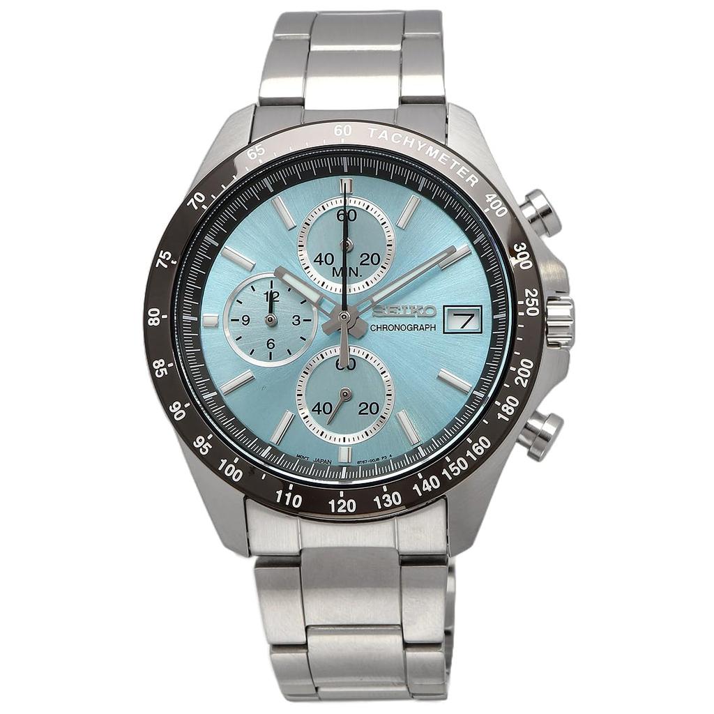 SEIKO Second Chronograph Quartz CHRONOGRAPH QUARTZ Watch SBTR029 Turquoise Blue 1/5 Мужские []