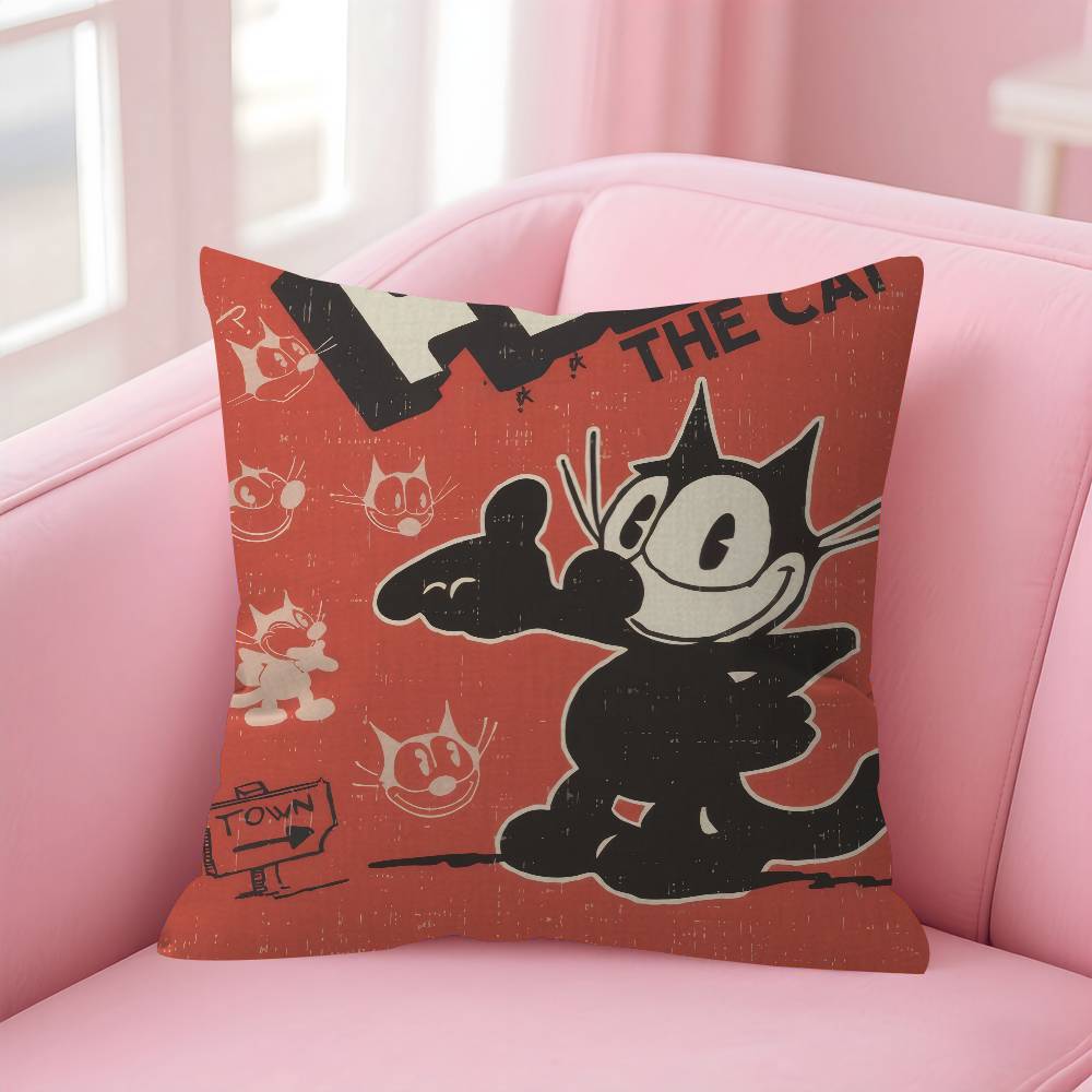 Movie FFelix CLASSIC the Cat Cushion Cover Pillowcase Upholstery Sofa Throw Pillow Home Decor Pillowcas