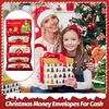 Christmas Cash Gift Envelope with 10 Slots DIY Money Gift Card Holder for Cash Surprise Holiday Money Envelope Xmas Party Gifts for Men Women Kids