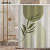 Bathroom Thickened Waterproof Curtain Mildew Proof Shower Curtain Shower Partition Curtain Shower Curtain Bathroom Curtain Free Perforation