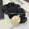 2024 Premium Satin Rose Hair Scrunchie: High-Elastic, Durable, Trendy